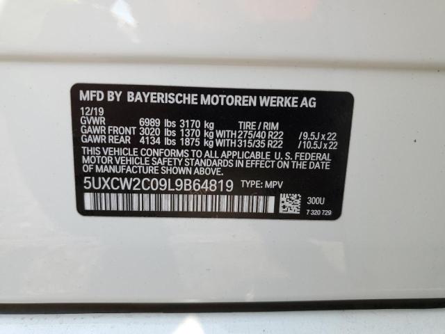 Photo 10 from auction – 2020 BMW X7 XDRIVE4 with VIN 5UXCW2C09L9B64819