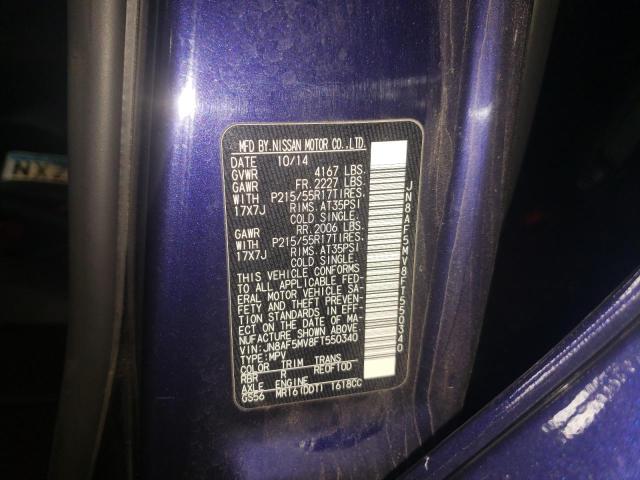 Photo 10 from auction – 2015 NISSAN JUKE S with VIN JN8AF5MV8FT550340