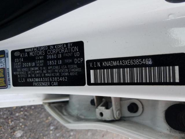 Photo 10 from auction – 2014 KIA RIO LX with VIN KNADM4A3XE6385462