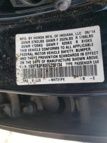 Foto 10 de la subasta – 2014 HONDA CIVIC EX con VIN 19XFB2F80EE256134