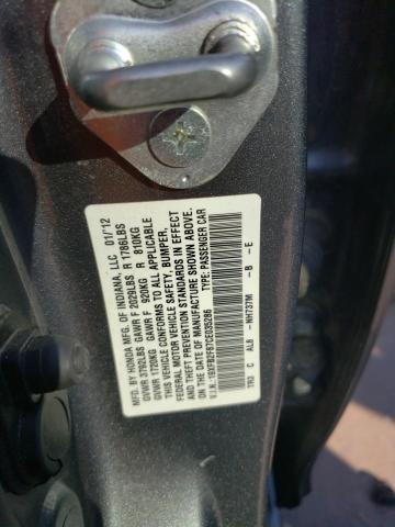 Photo 10 from auction – 2012 HONDA CIVIC EX with VIN 19XFB2F87CE035286