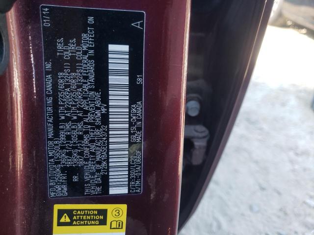 Photo 10 from auction – 2014 LEXUS RX 350 BAS with VIN 2T2BK1BA5EC243732