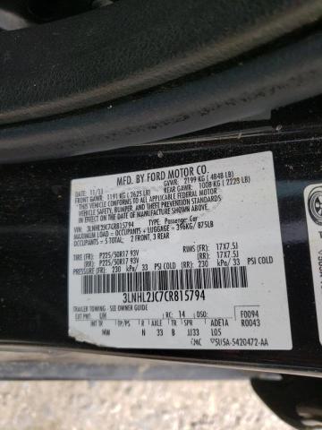 Photo 10 from auction – 2012 LINCOLN MKZ with VIN 3LNHL2JC7CR815794