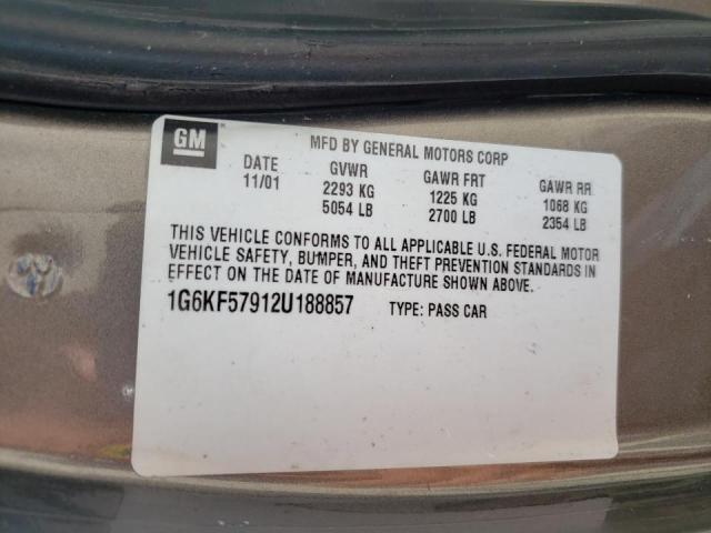 Zdjęcie 10 z aukcji – 2002 CADILLAC DEVILLE DT z VIN 1G6KF57912U188857