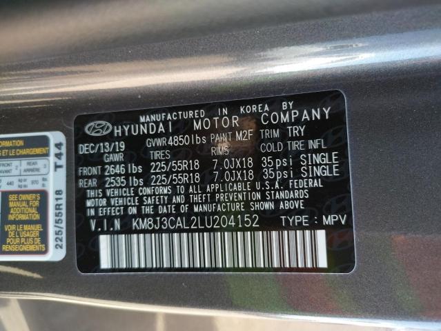 Photo 10 from auction – 2020 HYUNDAI TUCSON LIM with VIN KM8J3CAL2LU204152