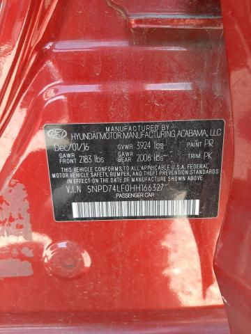 Photo 10 from auction – 2017 HYUNDAI ELANTRA SE with VIN 5NPD74LF0HH166327