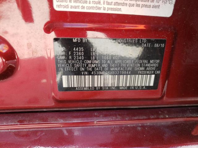 Photo 10 from auction – 2011 SUBARU LEGACY 2.5 with VIN 4S3BMBG6XB3219844