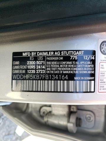 Photo 10 from auction – 2015 MERCEDES-BENZ E 350 with VIN WDDHF5KB7FB134164