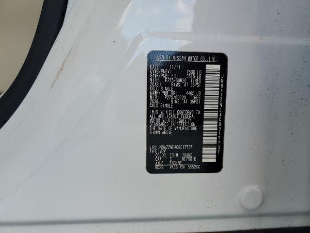 Photo 10 from auction – 2012 INFINITI QX56 with VIN JN8AZ2NE4C9017737