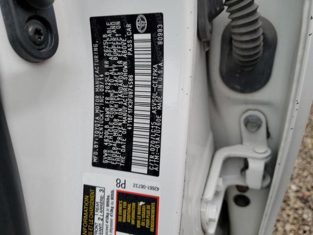 Photo 10 from auction – 2015 TOYOTA CAMRY LE with VIN 4T1BF1FK3FU874586