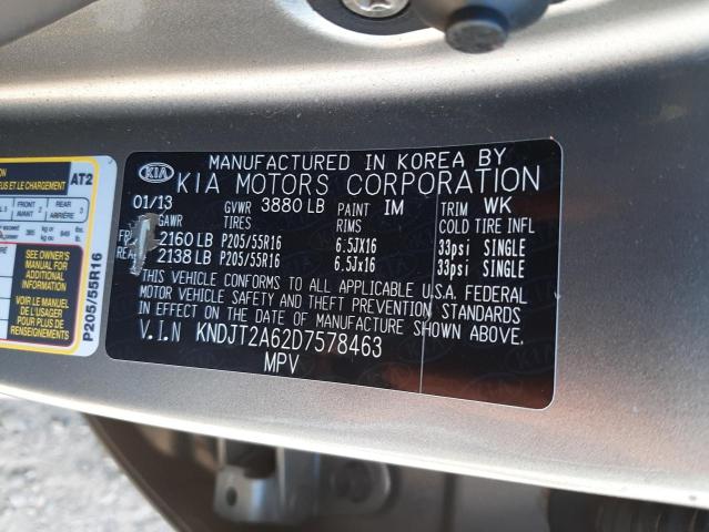 صورة رقم 10 من المزاد - 2013 KIA SOUL + مع VIN KNDJT2A62D7578463