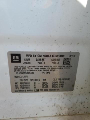 Photo 10 from auction – 2018 BUICK ENCORE PRE with VIN KL4CJASB3JB657356