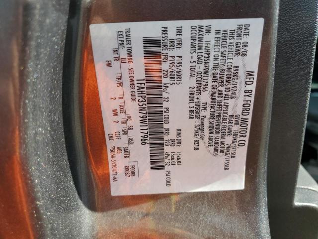 Photo 10 from auction – 2009 FORD FOCUS SE with VIN 1FAHP35N79W117966