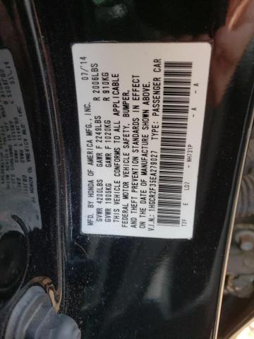 Photo 10 from auction – 2014 HONDA ACCORD LX with VIN 1HGCR2F35EA279027