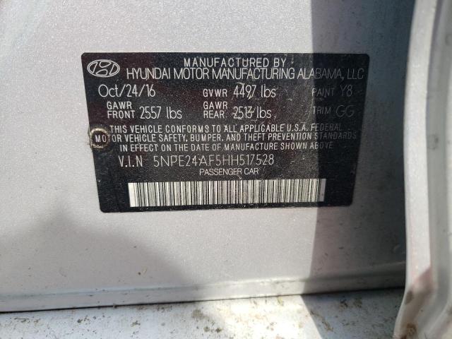 Photo 10 from auction – 2017 HYUNDAI SONATA SE with VIN 5NPE24AF5HH517528