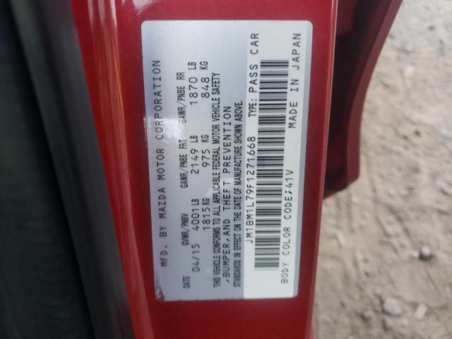 Photo 10 from auction – 2015 MAZDA 3 TOURING with VIN JM1BM1L79F1271668