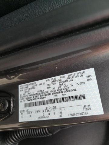 Photo 10 from auction – 2022 FORD F150 SUPER with VIN 1FTFW1E86NFA51004