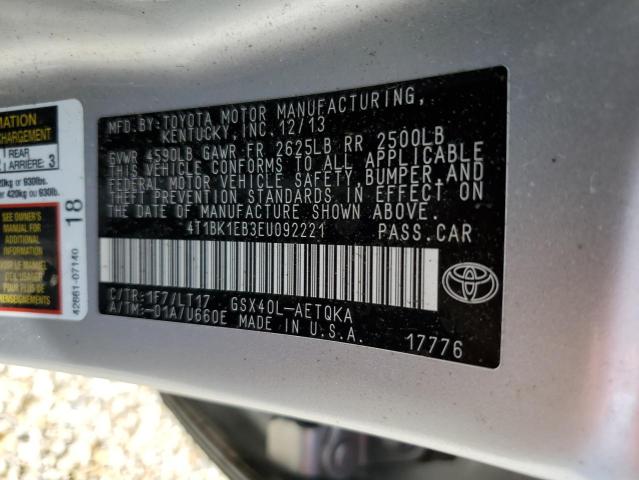 Zdjęcie 10 z aukcji – 2014 TOYOTA AVALON BAS z VIN 4T1BK1EB3EU092221