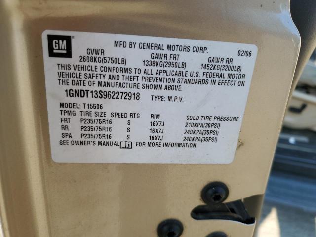 Photo 10 from auction – 2006 CHEVROLET TRAILBLAZE with VIN 1GNDT13S962272918
