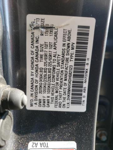 Photo 10 from auction – 2013 HONDA CR-V EX with VIN 2HKRM4H54DH682523