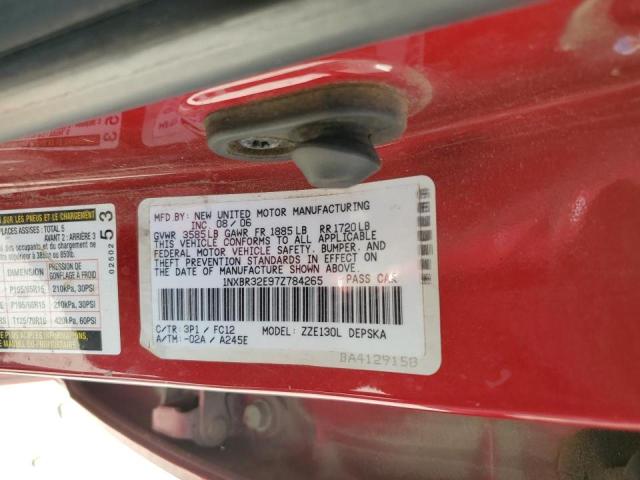 Photo 10 from auction – 2007 TOYOTA COROLLA CE with VIN 1NXBR32E97Z784265