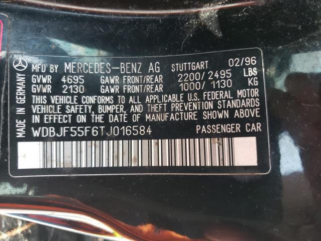 Photo 10 from auction – 1996 MERCEDES-BENZ E 320 with VIN WDBJF55F6TJ016584