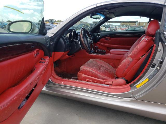 Photo 9 from auction – 2002 LEXUS SC 430 with VIN JTHFN48Y120020434