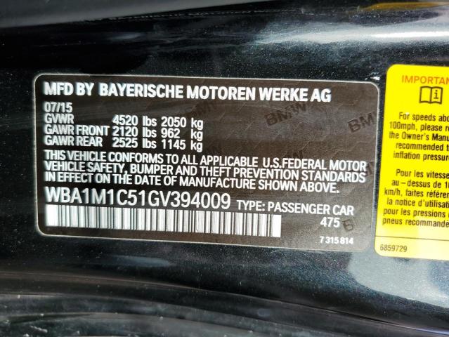 Photo 10 from auction – 2016 BMW M235I with VIN WBA1M1C51GV394009