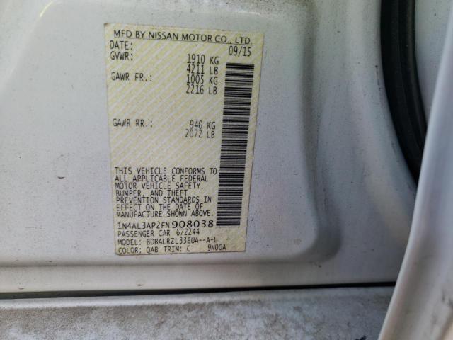 Photo 10 from auction – 2015 NISSAN ALTIMA 2.5 with VIN 1N4AL3AP2FN908038