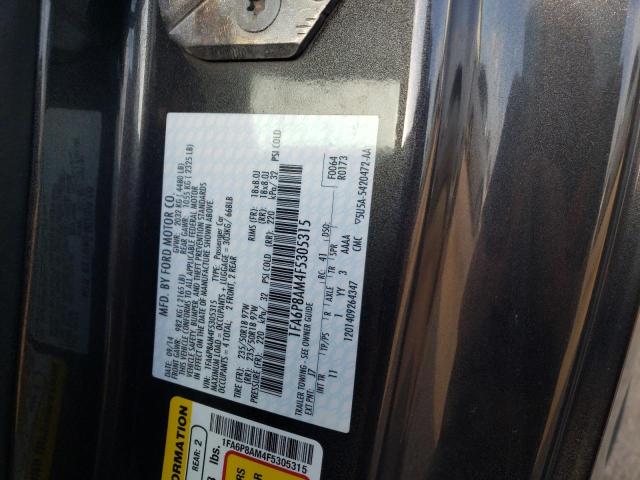 Photo 10 from auction – 2015 FORD MUSTANG with VIN 1FA6P8AM4F5305315