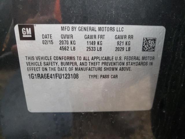 Photo 10 from auction – 2015 CHEVROLET VOLT with VIN 1G1RA6E41FU123108