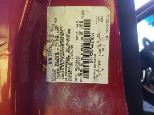 Photo 10 from auction – 2010 FORD FOCUS SE with VIN 1FAHP3FN7AW270396