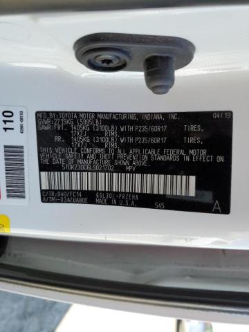 Photo 10 from auction – 2020 TOYOTA SIENNA LE with VIN 5TDKZ3DC6LS021702
