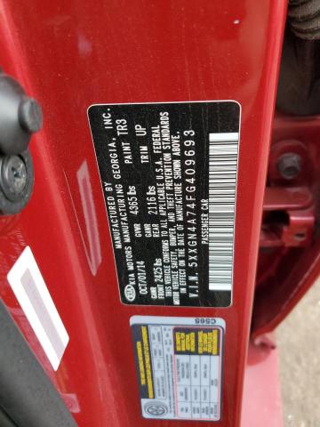 Photo 10 from auction – 2015 KIA OPTIMA with VIN 5XXGN4A74FG409693
