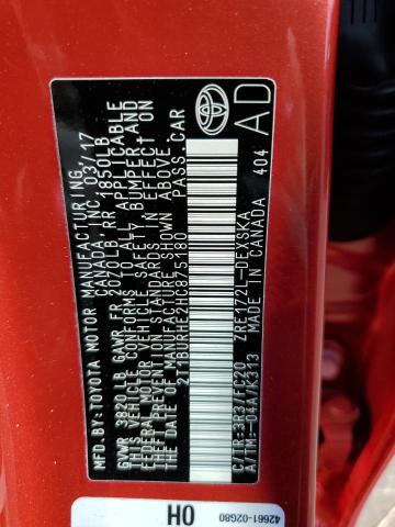 Photo 10 from auction – 2017 TOYOTA COROLLA L with VIN 2T1BURHE2HC875180