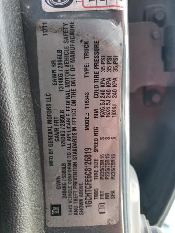 Photo 10 from auction – 2012 CHEVROLET COLORADO L with VIN 1GCHTCFE6C8126819