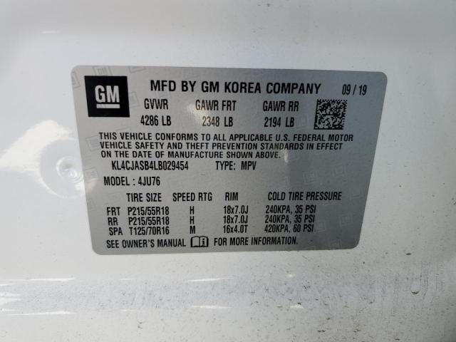 Photo 10 from auction – 2020 BUICK ENCORE PRE with VIN KL4CJASB4LB029454