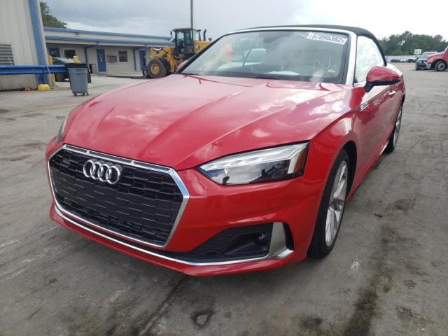 Photo 2 from auction – 2022 AUDI A5 PREMIUM with VIN WAUWAGF59NN001920
