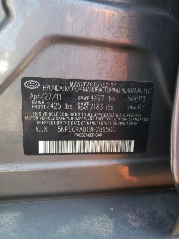 Photo 10 from auction – 2011 HYUNDAI SONATA SE with VIN 5NPEC4AB1BH289500