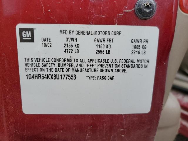 Photo 10 from auction – 2003 BUICK LESABRE LI with VIN 1G4HR54KX3U177553