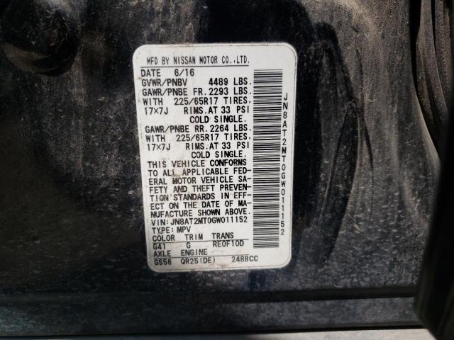 Photo 10 from auction – 2016 NISSAN ROGUE S with VIN JN8AT2MT0GW011152