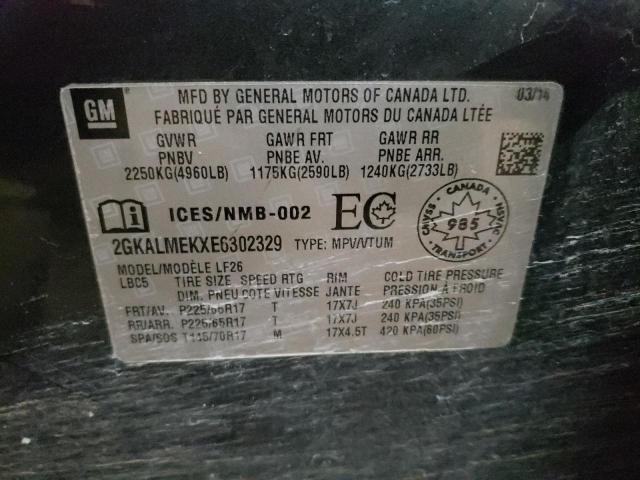 Photo 10 from auction – 2014 GMC TERRAIN SL with VIN 2GKALMEKXE6302329