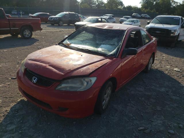 Photo 2 from auction – 2004 HONDA CIVIC LX with VIN 1HGEM22554L058321