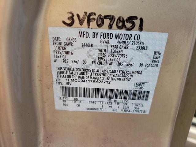 Photo 10 from auction – 2007 FORD ESCAPE LIM with VIN 1FMCU94117KA23712