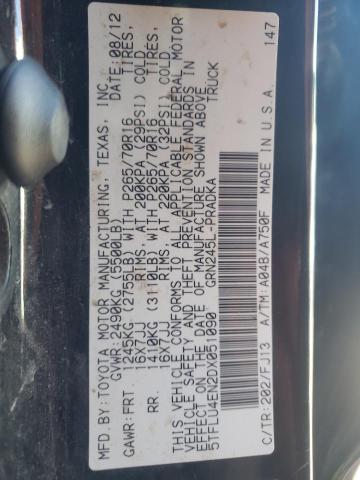 Photo 10 from auction – 2013 TOYOTA TACOMA DOU with VIN 5TFLU4EN2DX051090