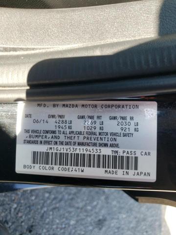 Photo 10 from auction – 2015 MAZDA 6 TOURING with VIN JM1GJ1V53F1194533