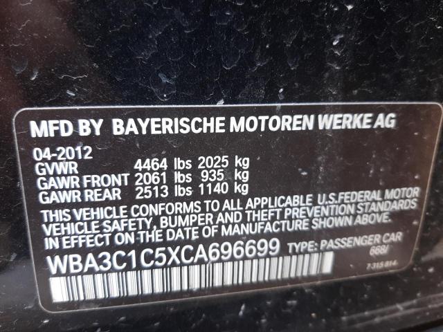 Photo 10 from auction – 2012 BMW 328 I SULE with VIN WBA3C1C5XCA696699