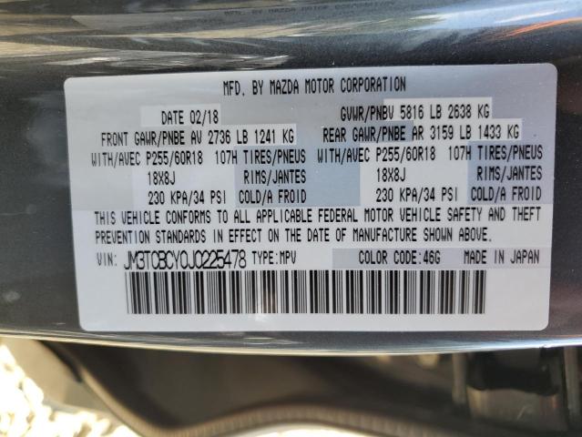 Photo 10 from auction – 2018 MAZDA CX-9 TOURI with VIN JM3TCBCY0J0225478