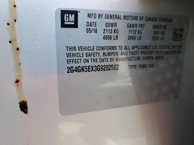 Photo 10 from auction – 2016 BUICK REGAL with VIN 2G4GK5EX3G9202502