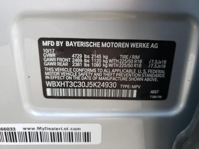 Photo 10 from auction – 2018 BMW X1 XDRIVE2 with VIN WBXHT3C30J5K24930